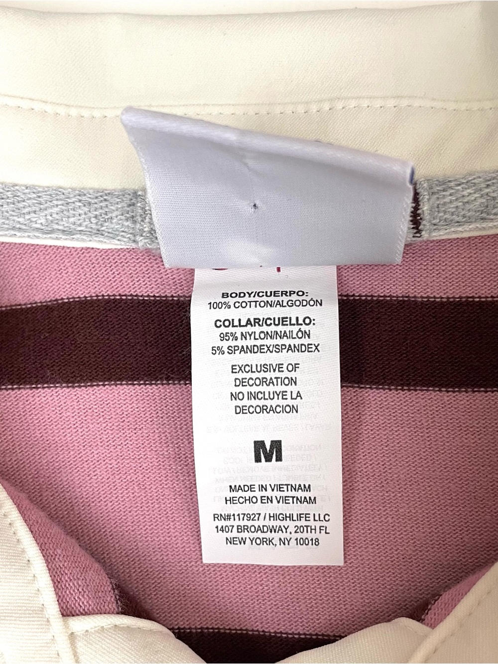 Champion Pink Burgundy Striped Cropped Rugby Shirt Pullover Preppy M - Picture 10 of 13